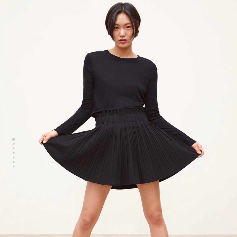 Zara Black Pleated Skirt